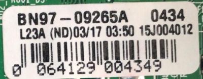 MAIN PARA TV SAMSUNG / NUMERO DE PARTE BN94-08215T / BN41-02344A / BN97-09265A / BN9408215T / PANEL CY-GJ060HGSV1H / MODELO UN60JU6500 / UN60JU6500FXZA HD01 - Imagen 3